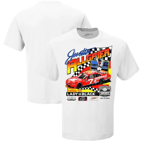 Justin Allgaier 2021 Checkered Flag Sports #7 Good Humor Darlington Winner Tee Cover