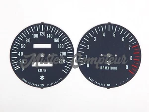 Fonds de compteur - KM/H & RPM pour SUZUKI GT750 - 1974-1975-1976 - Bild 1 von 3