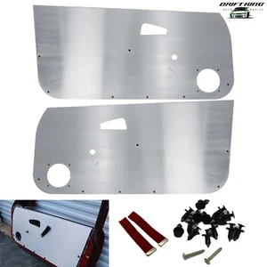 Aluminum Door Panels Fits Honda Civic 92-95 Coupe Hatch EG Card LHD Manual Strap - Picture 1 of 3