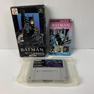 SNES Batman Returns Boxed Working NTSC-J Japan 2210-036 ' - Picture 1 of 10