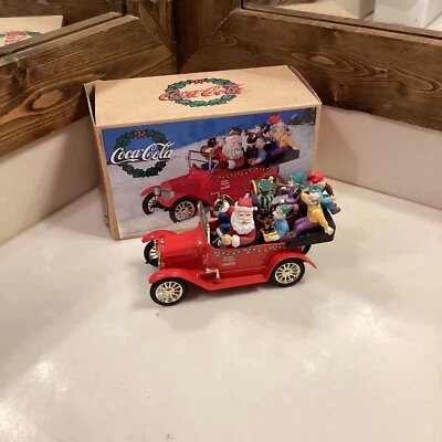 Ertl 1:25 1917 Coca Cola Santa's Maxwell Touring Car w/ 6 Elf Figures & Box - Image 1 of 4
