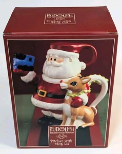 Lenox Rudolph The Red-Nosed Reindeer, Pitcher With Mug Lid, Excellent Condition - Picture 1 of 16