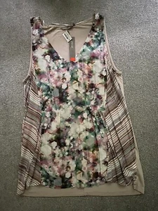 Sandwich Clothing Mineral Print ärmellos Viskose Trägertop Tunika - Ton 14-16 - Bild 1 von 10