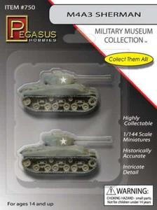 Pegasus Hobbies 750 1:144 M4A3 Sherman (Menge 2)