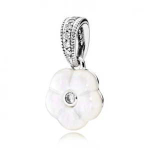 Genuine Pandora "Luminous Floral Pendant" Hanging Charm - 390386MOP - retired - Picture 1 of 1