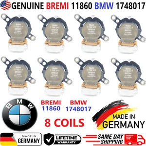 OEM GENUINE BREMI BMW x8 Ignition Coils For 1996-2005 BMW V6 V8 V12, 1748017 - Picture 1 of 7