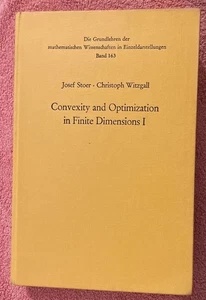 Convexity and Optimization in Finite Dimensions I by J. Stoer C. Witzgall - Picture 1 of 3