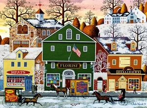 Buffalo Games - Charles Wysocki - Meats, Flowers, Hats - 1000 Piece Jigsaw - Picture 1 of 6