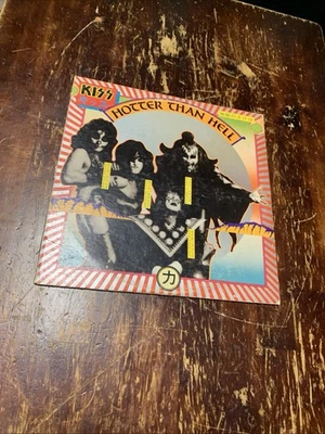 KISS Hotter Than Hell Vinyl Record Album 1974 Original Vintage Foto 1 de 4