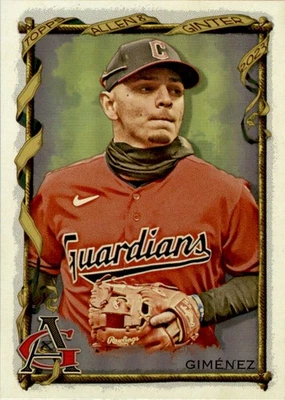 Andrés Giménez 2023 Topps Allen & Ginter Hot Box Silver Portrait #116 Guardians - Image 1 of 2