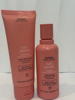 Champú y acondicionador hidratante para cabello Aveda Nutriplenish hidratación ligera 3,4 oz ea Foto 1 de 2