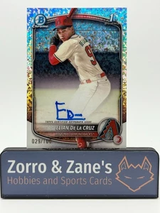Elian De La Cruz 2025 Bowman Chrome Baseball /100 Mini-Diamond Refractor CPA-ED - Bild 1 von 4
