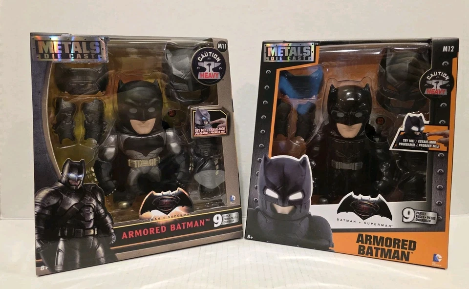 Batman V Superman Armored Batman M11 Metals Die Cast Light up Eyes 9 Parts Jada