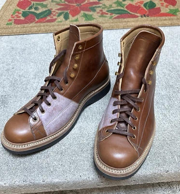 Sagara Custom Monkey Boots Men Full Grain Horse Leather Brown US 9.5E EU 43.5E - Image 1 of 4