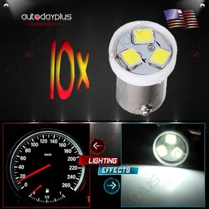 10 X BOMBILLA INTERIOR BA9S TABLERO BLANCO 3-2835-SMD MAPA/DOMO RELOJ CENICERO LÁMPARA DE LUZ - Imagen 1 de 6