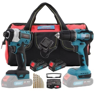 Cordless Drill and Impact Driver, Electric Drill and Impact Driver Combo Kit ... - Picture 1 of 6