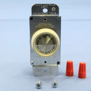 P&S Ivory Rotary On/Off Ceiling Fan Speed Control De-Hummer 1.5 Amp 941-411 - Picture 1 of 6