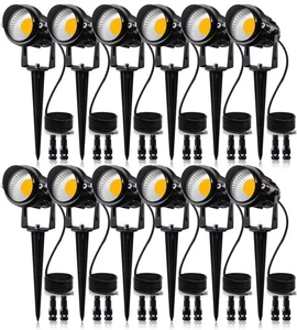 12W Niedervolt LED Landschaftsleuchten mit Anschlüssen, Außen 12V Super Warm... - Bild 1 von 7