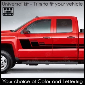 Universal Strobe Hockey Style Side Stripes For Truck or SUV Decal (Choose Color) - Picture 1 of 3