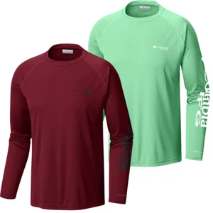 New Mens Columbia PFG "Terminal Tackle" Omni-Shade Wick T-Shirt Top Tee Polo - Picture 1 of 7