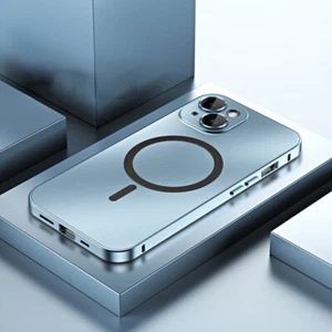 Coque Etui Magnétique Aluminium Luxe Antichoc Pour iPhone 16 15 14 Pro Max 13 12 - Zdjęcie 1 z 22