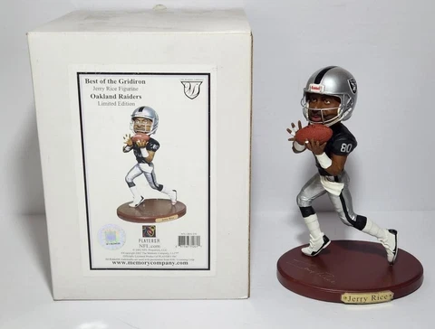 2002 Memory Company 8.5 Inch Jerry Rice Oakland Raiders Statue - Only 5000 Made Cover