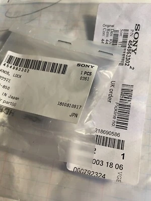 sony  parts. knob  454963302 - Image 1 of 2
