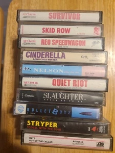 80's Rock Music cassettes - Picture 1 of 1