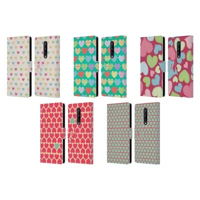 HEAD CASE HEART PATTERN LEATHER BOOK CASE & WALLPAPER FOR BLACKBERRY ONEPLUS - Image 1 of 4