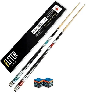 ELITER SPORTS ® - Billard Queue Set 2 - Billard cue aus massivem Ahornholz - wei - Bild 1 von 5