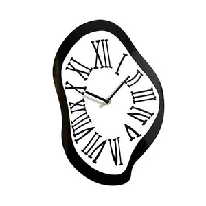Schmelzende Wanduhr Nordic Kreative Verzerrte Uhr für Geschenk Wohnzimmer L - Bild 1 von 6