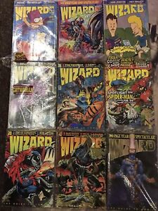 Lot Of 20 Vintage Wizard Comics Magazines