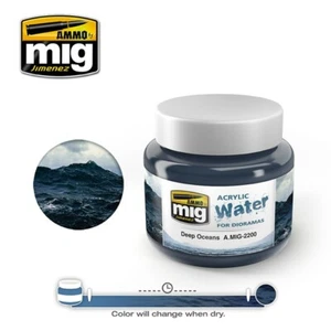 DEEP OCEANS - Gel acrílico para simular agua. 250 ml - munición - amig2201 - Imagen 1 de 1