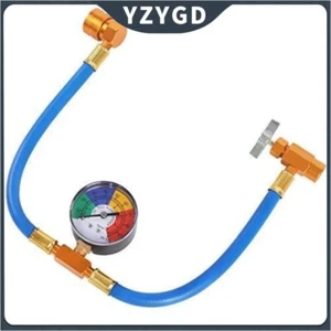Hose Gas Gauge AC Car Air Conditioning Recharge Measure Kit R134A - Picture 1 of 7