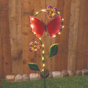 Solar Butterfly Stake Light 1pc - Picture 1 of 5