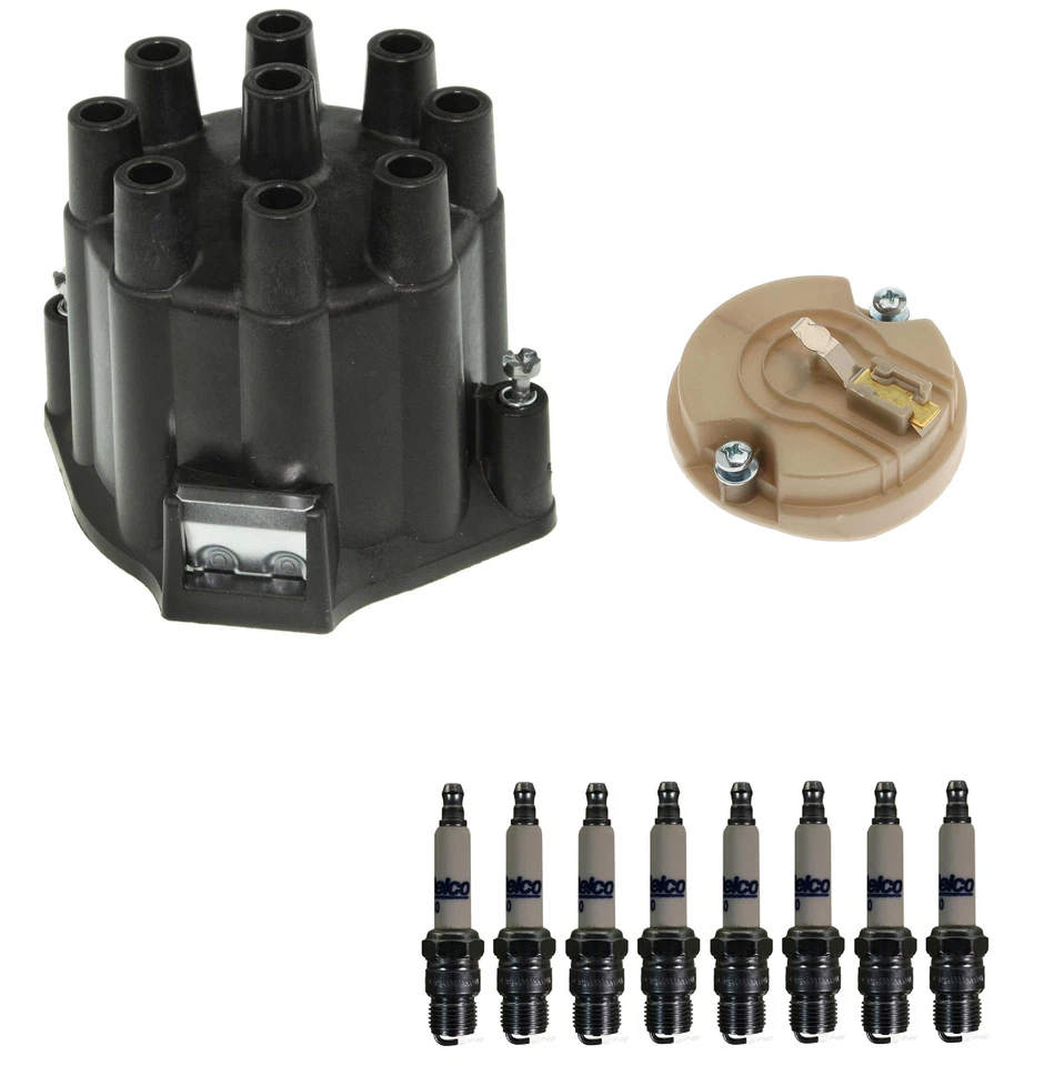 Kit de tapa de rotor y bujías de distribuidor ACDelco para camioneta Chevy K10 GMC C15 K15 Foto 1 de 1