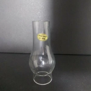 3 1/2" X 1 1/8" MINIATURE GLASS OIL LAMP CHIMNEY Burner Made in Hong Kong #2 - Picture 1 of 4