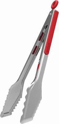 GoodCook 25802 Kitchen Tongs, Locking, Stainless Steel, 12 In. - Quantity 1 - Image 1 of 2