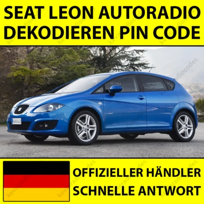 ✅SEAT LEON RADIO DEKODIEREN PIN CODE FÜR BLAUPUNKT SE 359 SE 350 NAVIGATION RNS✅ - Bild 1 von 4