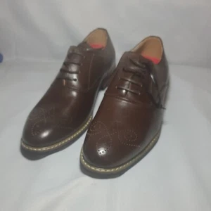 Bruno Marc Men's Classic Formal Oxford Wingtip Dress Shoes - Prince-12 8 Brown - Picture 1 of 13