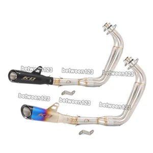 For Yamaha YZF R7 TRACER7 FZ07 2014-2025 Silencer Pipes Full Exhaust System - Picture 1 of 10