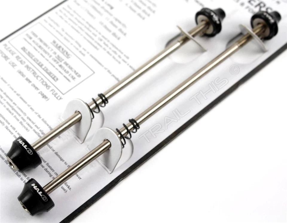 Halo Hex Key Bolt-on XL MTB Wheel Skewer Set 100mm Front 135mm Rear Black