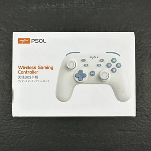 PXN P50L Wireless Gaming Controller for Switch and PC White Blue - Afbeelding 1 van 4