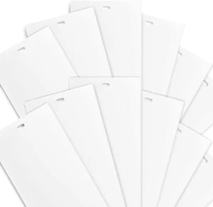 White Vertical Blinds Slats Sliding Door Window Patio (12 Pack) - Picture 1 of 5