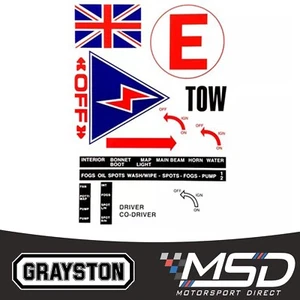 Großer Scrutineer Motorsport Sicherheit Aufkleberbogen - Bild 1 von 2