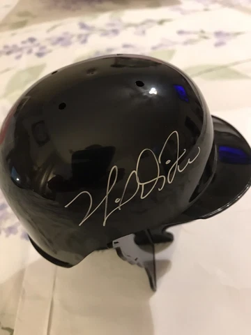 Mike Difelice Mini Helmet Autograph ~ Tampa Bay Rays Cover