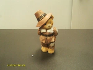 Cherished Teddies - JEDEDIAH Pilgerfigur Giving thanks for friends 1994 - Bild 1 von 4