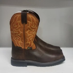 Justin Ricochet 10" Comp Toe Work Boot Dark Brown Mens Size 10D - Picture 1 of 8