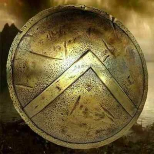 36" Spartan Shield King Leonidas 300 Medieval 18 gauge steel Shield Cosplay Gift - Picture 1 of 4