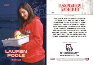 Lauren Poole 2019 Choice New Hampshire Fisher Cats #41 RC Card FREE SHIP - Picture 1 of 1